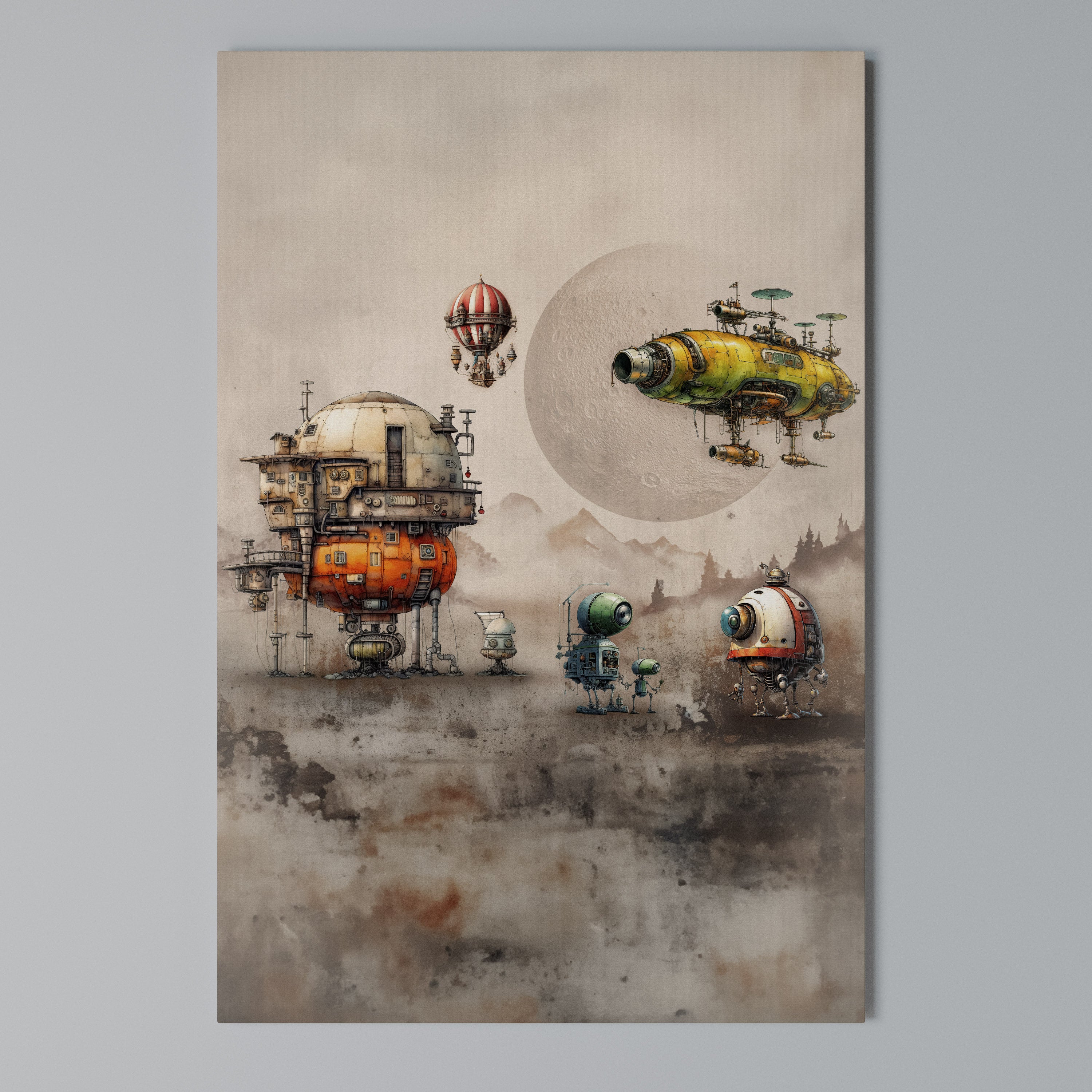 MACHINARIUM MACHINES Vertical Canvas Print