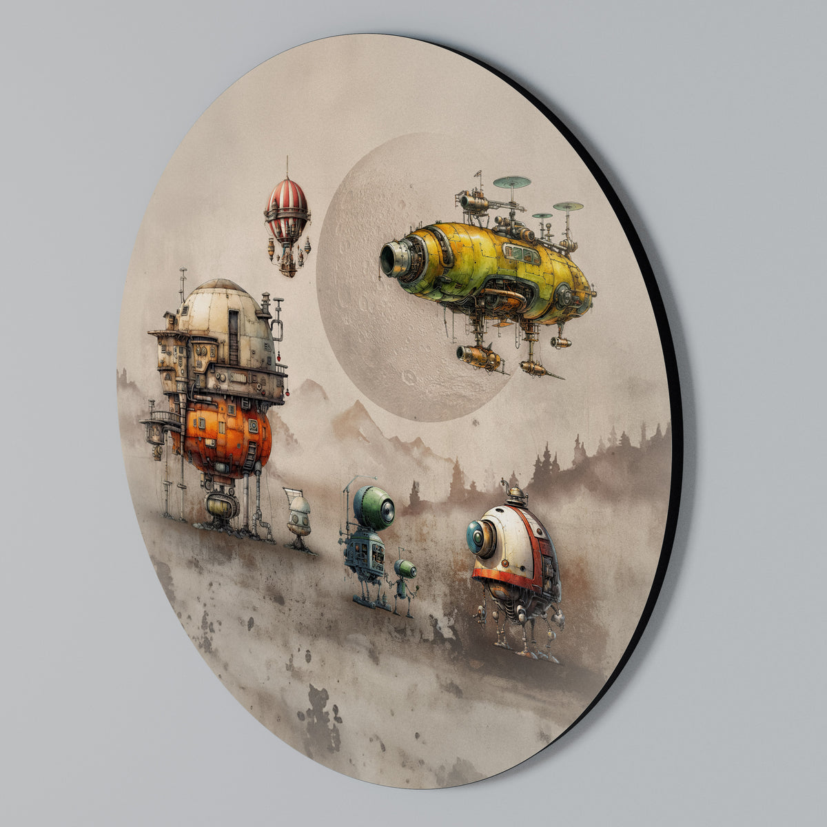 MACHINARIUM MACHINES Rund väggdekor
