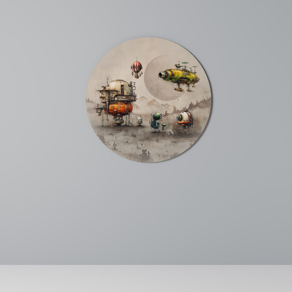 MACHINARIUM MACHINES Rund väggkonst