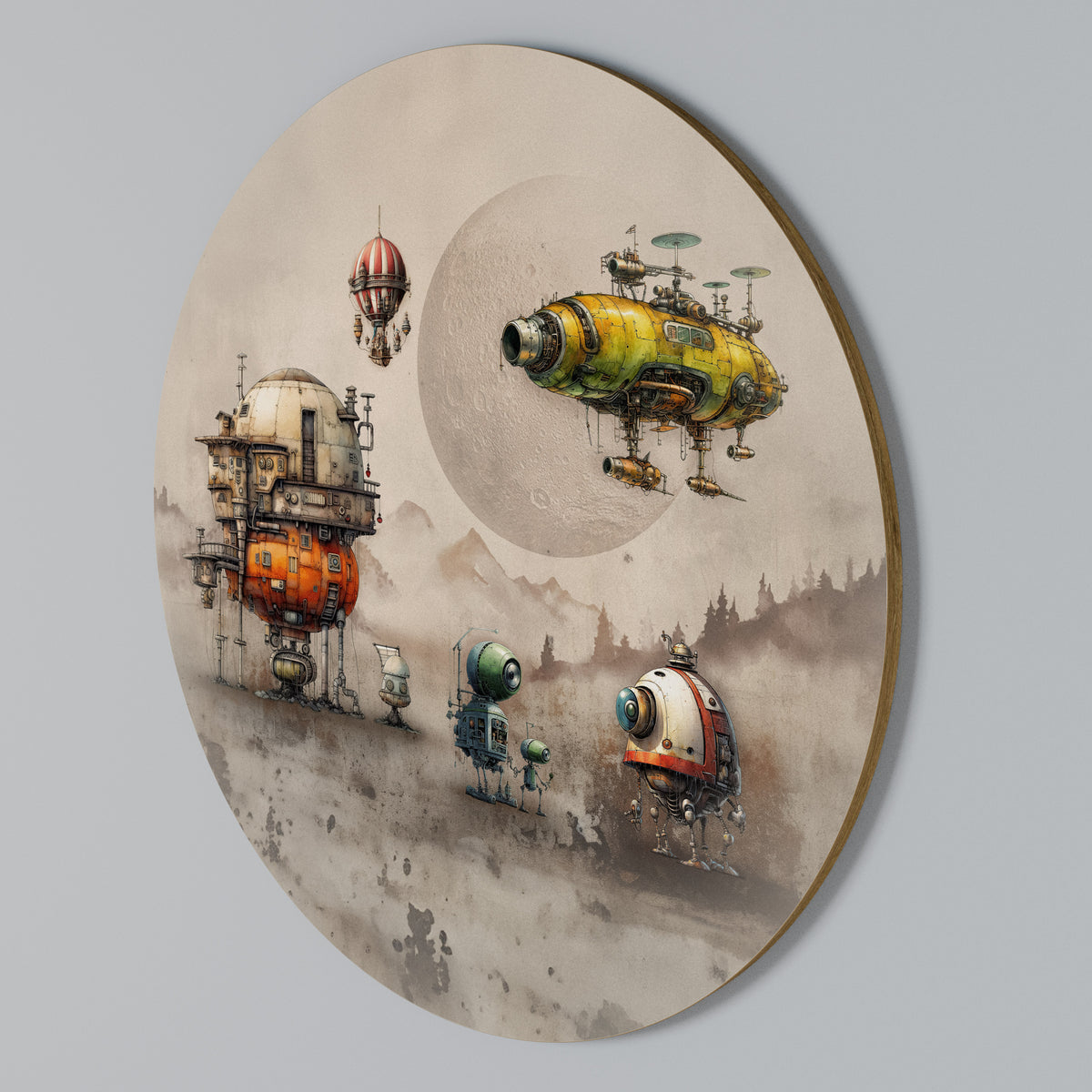 MACHINARIUM MACHINES Rund väggdekor