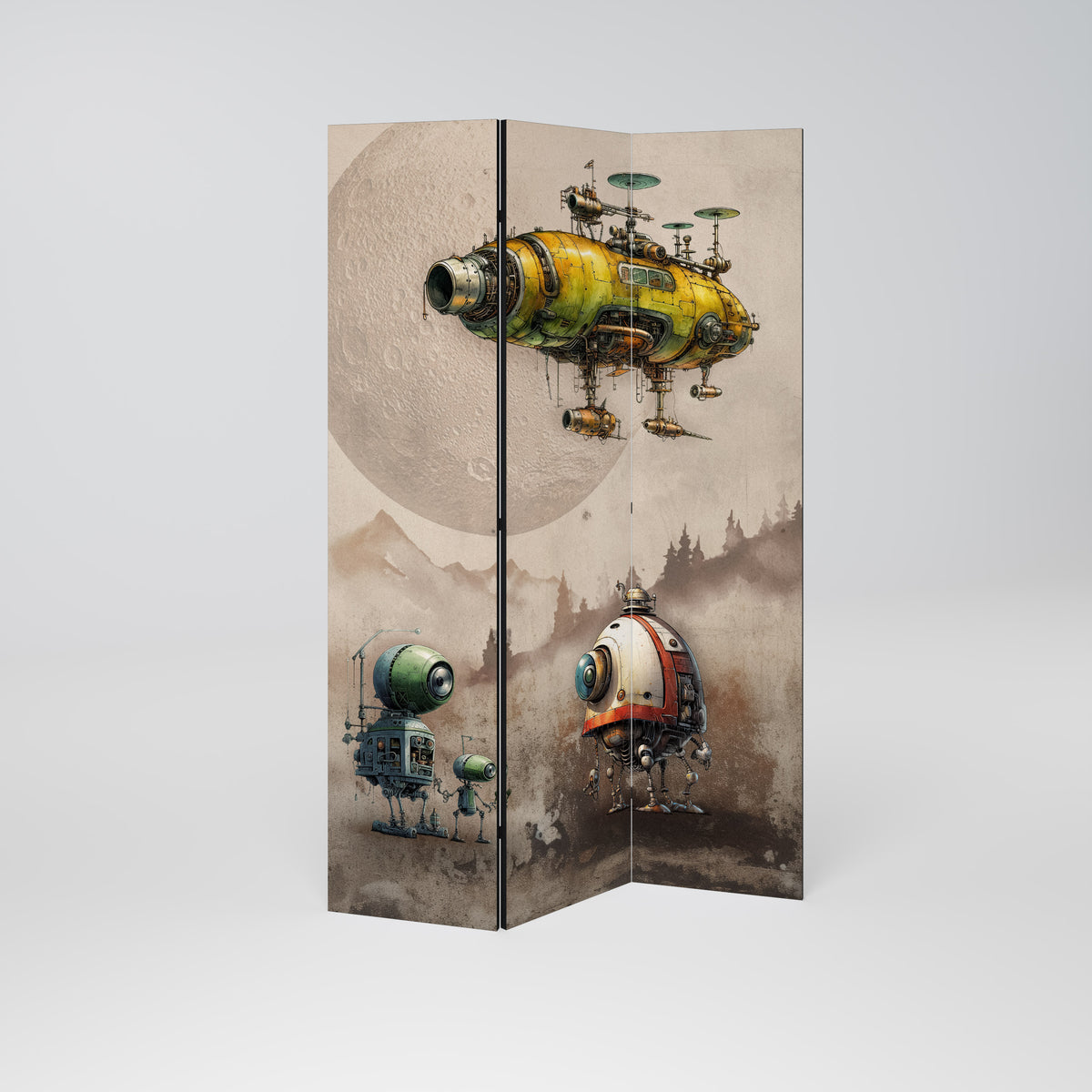 MACHINARIUM MACHINES 3-Panel Room Divider