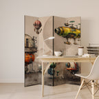 MACHINARIUM MACHINES 4-Panel Room Divider