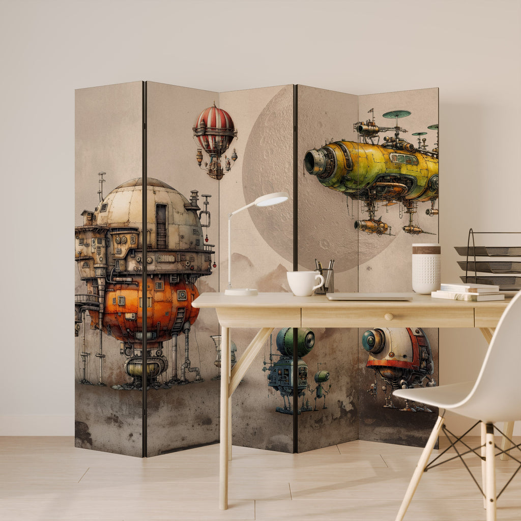 MACHINARIUM MACHINES Dekorativ rumsavdelare med 5 paneler