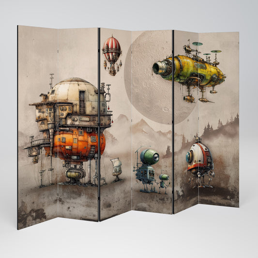 MACHINARIUM MACHINES Decorative 6-Panel Room Divider