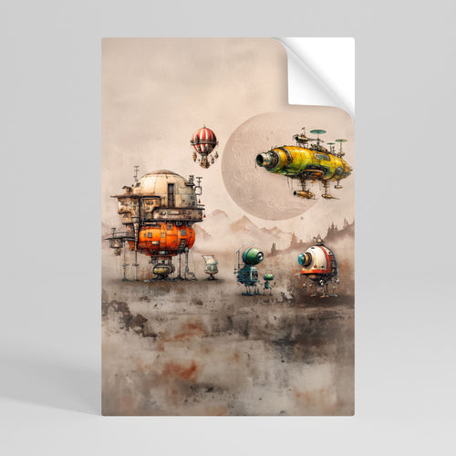 MACHINARIUM MACHINES Självhäftande Vertikal Poster