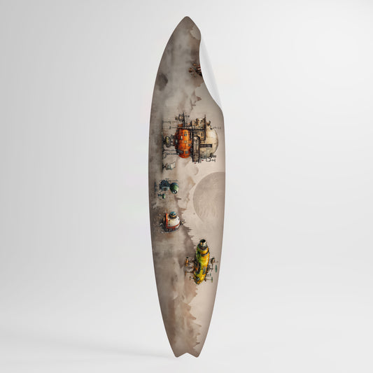 MACHINARIUM MACHINES Peel and Stick Surfboard Sticker