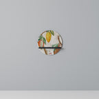 CACAO FRUITS Rund konsthylla i svart finish