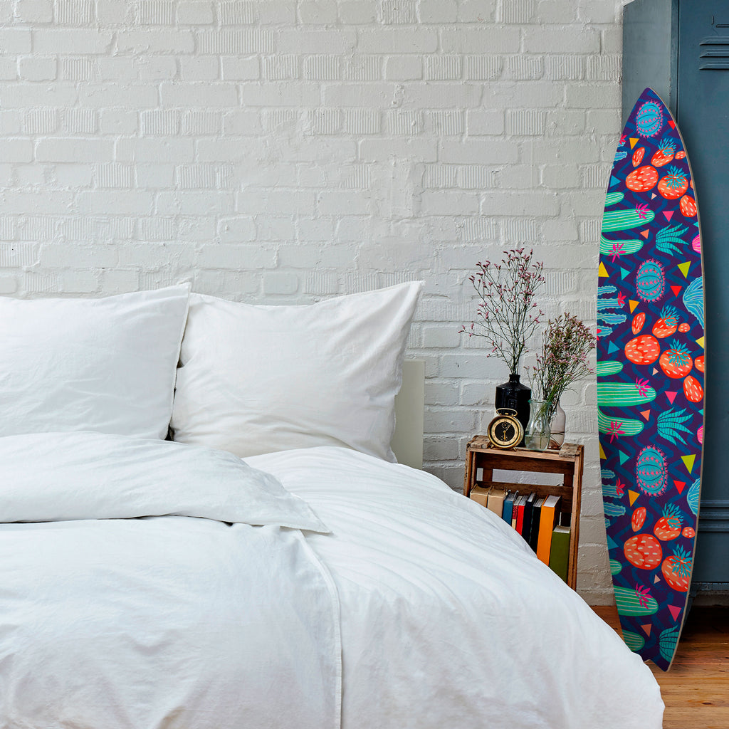 CACTUS VIBES Dekorativ Surfbräda