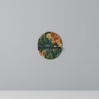 AUTUMN KALEIDOSCOPE Oval Art Shelf In Black Finish