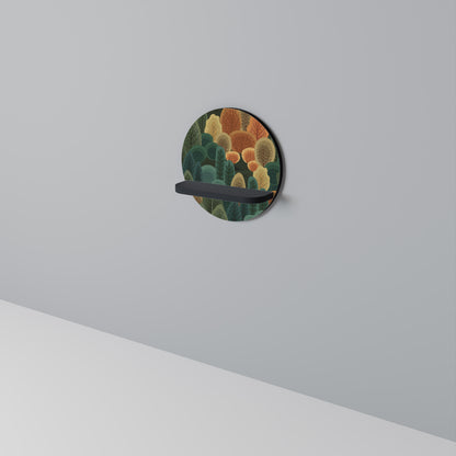 HÖSTKALEIDOSKOP Rund konsthylla i svart finish