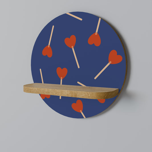 SWEET LOVE Rund Konsthylla I Ekeffekt