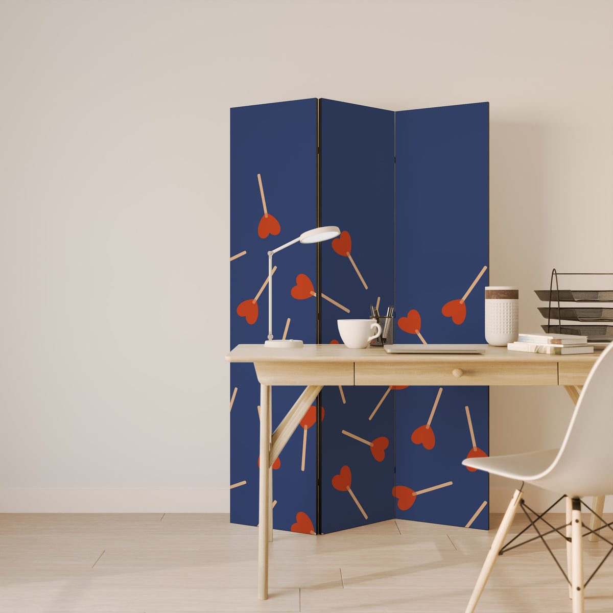 SWEET LOVE Dekorativ rumsavdelare – 3 paneler