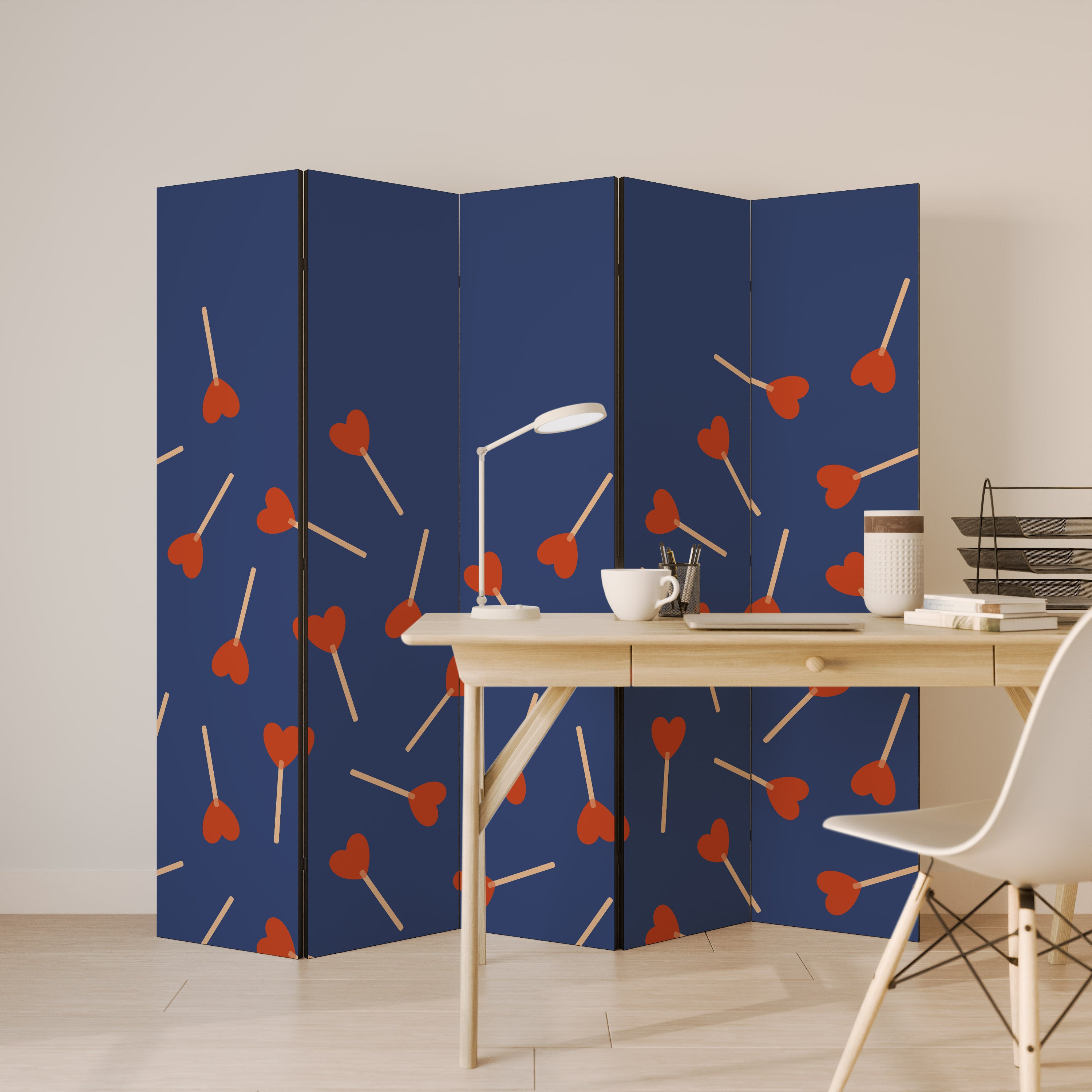 SWEET LOVE Dekorativ rumsavdelare – 5 paneler