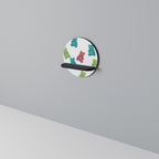 GUMMY BEARS Rund konsthylla i svart finish