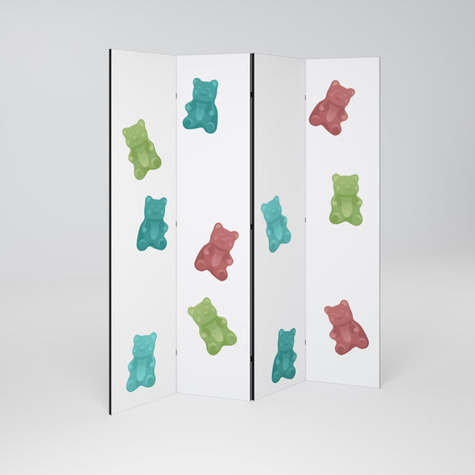 GUMMY BEARS Rumsavdelare 4 paneler