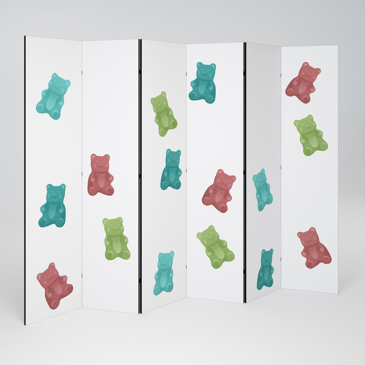 GUMMY BEARS Rumsavdelare 6 paneler