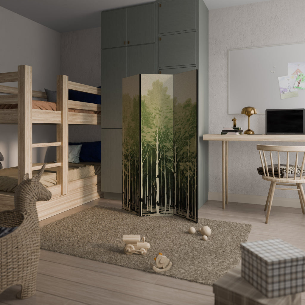 OKÄND NATUR Dekorativ rumsavdelare med 3 paneler