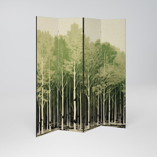 UNKNOWN NATURE Decorative 4-Panel Room Divider