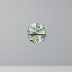 LEMON TREE Oval konsthylla i svart finish