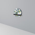 CITRONTTRÄD Rund konsthylla i svart finish