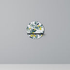 CITRONTTRÄD Rund konsthylla i svart finish