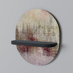 VEILED SUMMIT Oval konsthylla i svart finish