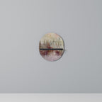 VEILED SUMMIT Oval konsthylla i svart finish