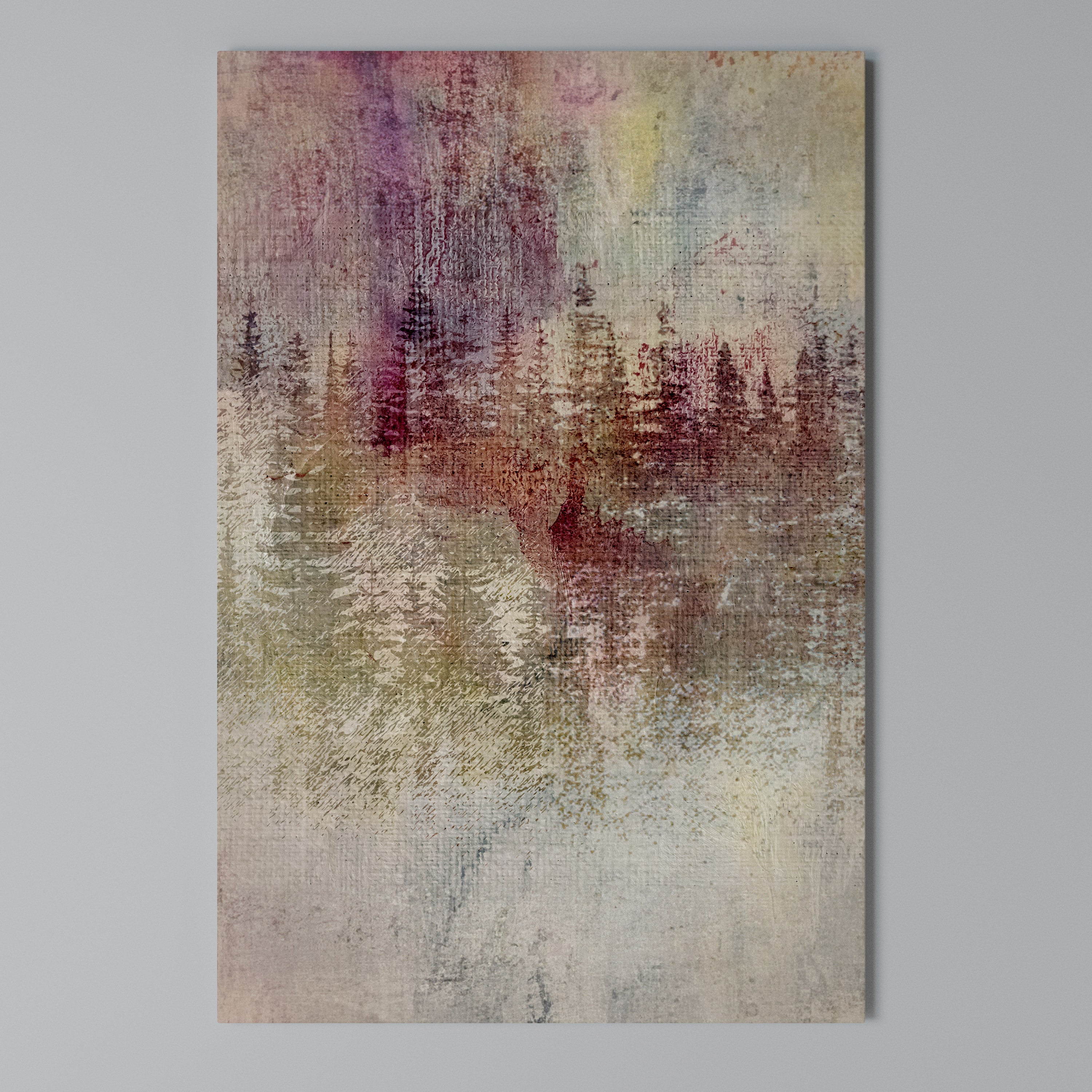 VEILED SUMMIT Vertical Canvas Print