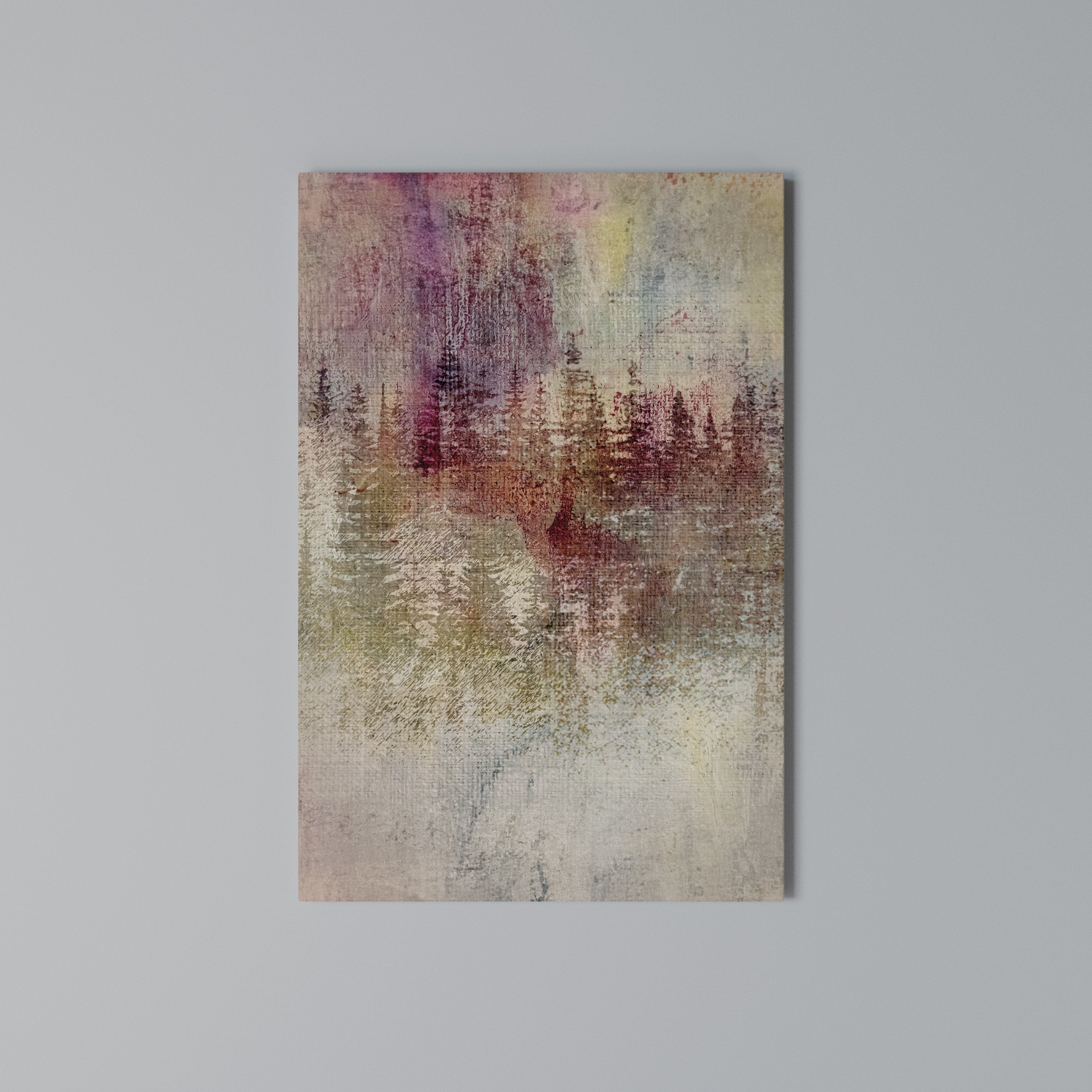 VEILED SUMMIT Vertical Canvas Print