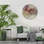 VEILED SUMMIT Round Wall Art
