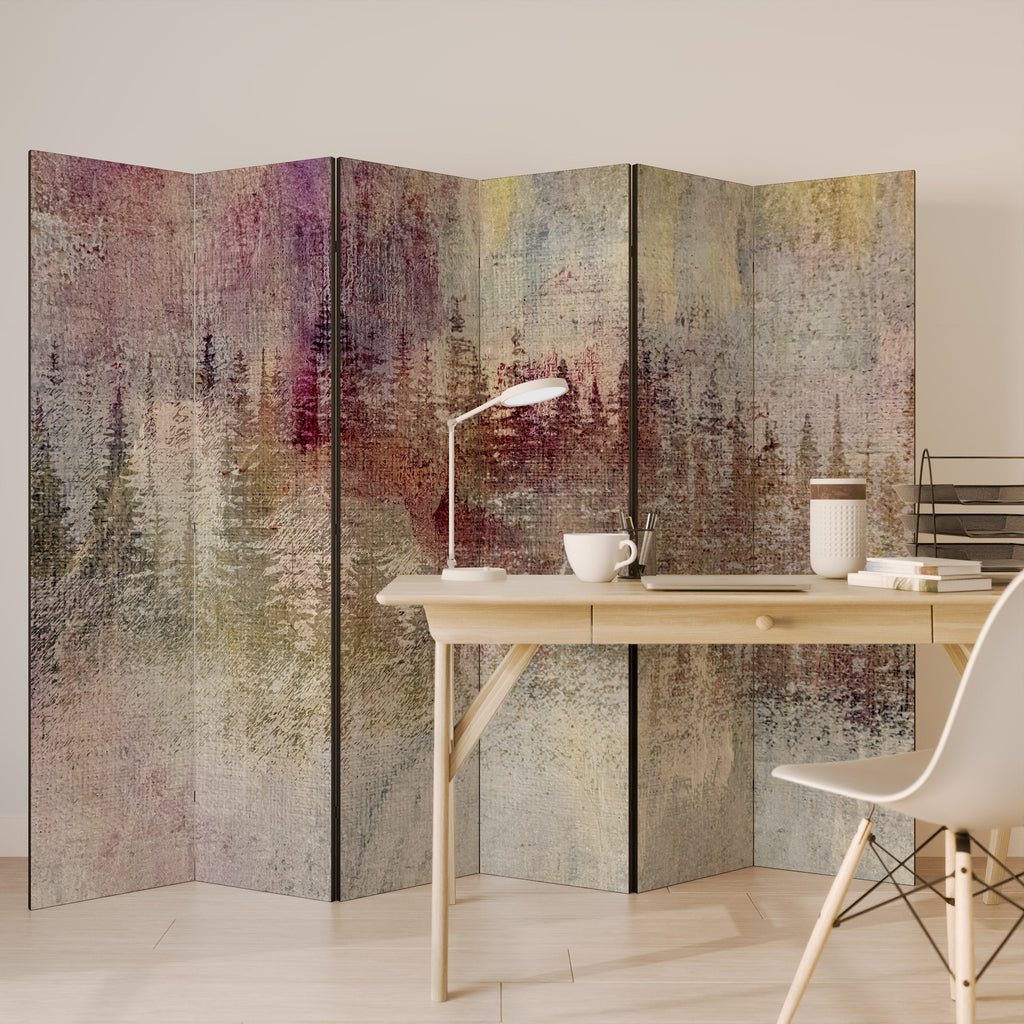 VEILED SUMMIT Dekorativ rumsavdelare med 6 paneler