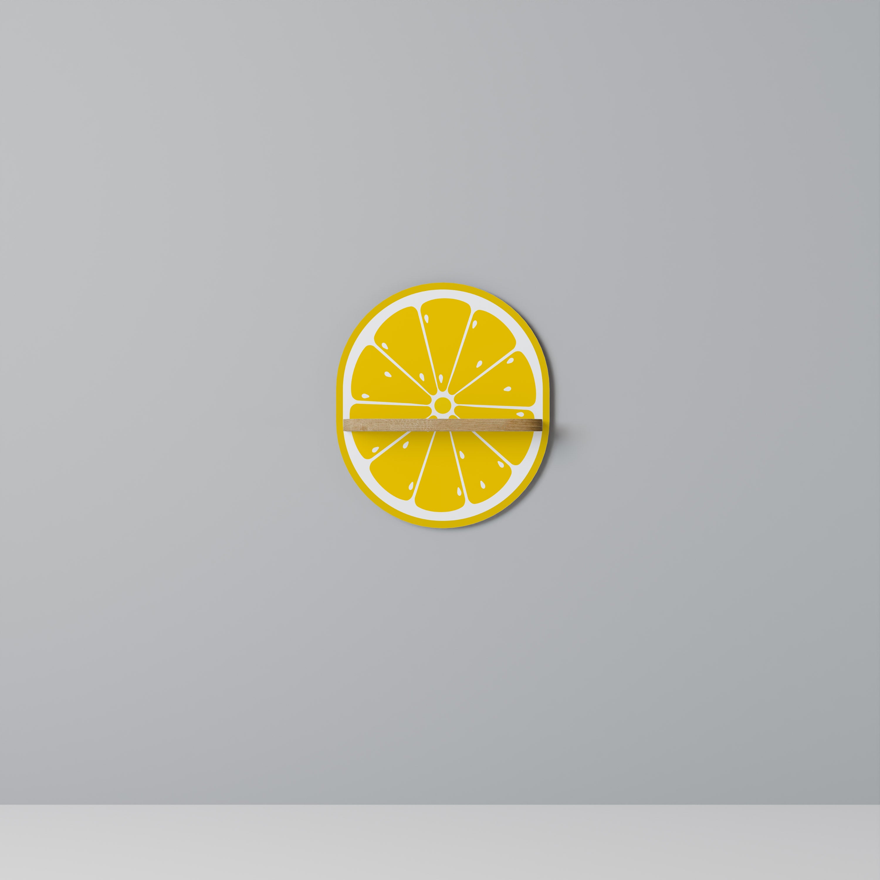 FÖRSTÄRKANDE CITRON Oval Art Hylla I Ekeffekt