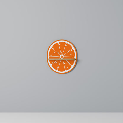 SAFTIG ORANGE Oval Konsthylla I Ekeffekt