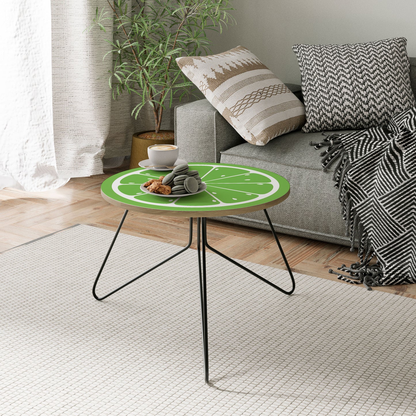 Uppfriskande LIME Litet soffbord
