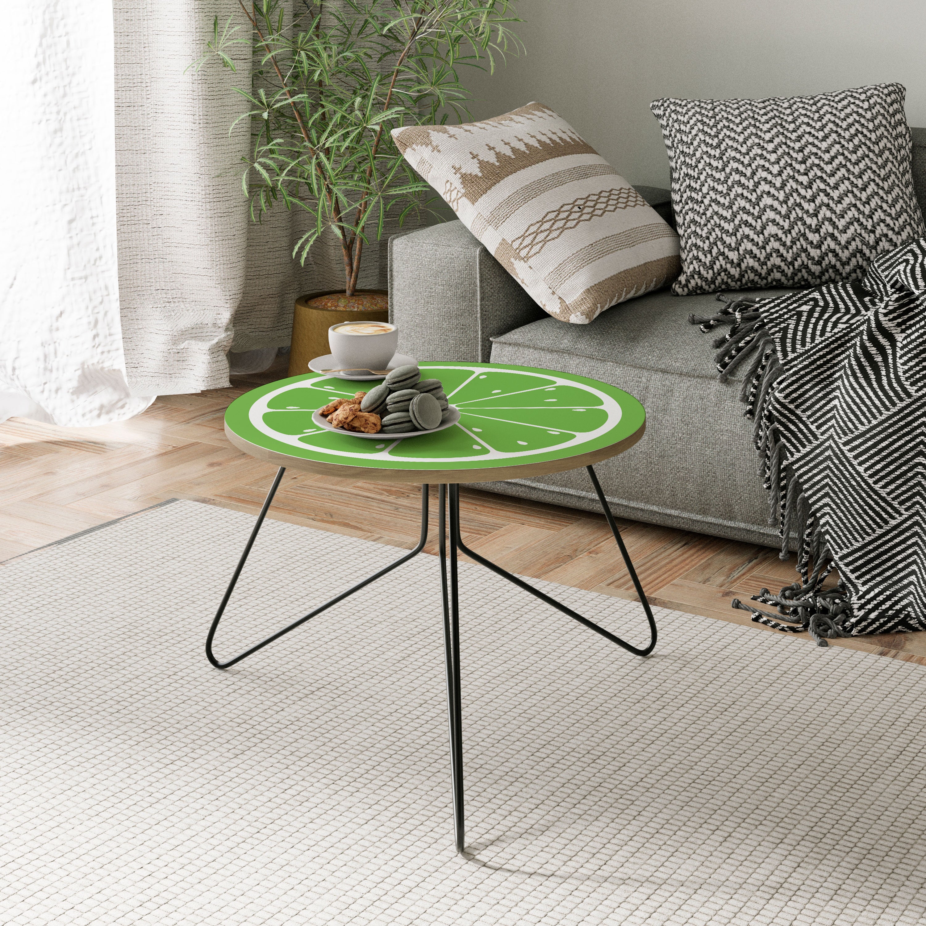Uppfriskande LIME Litet soffbord