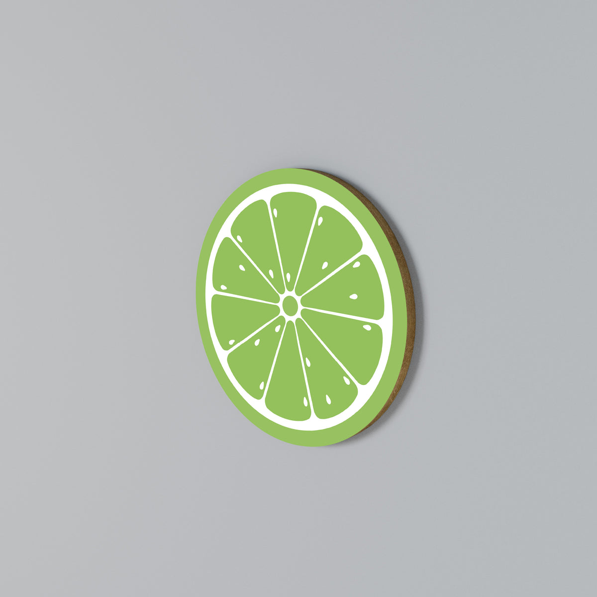 REFRESHING LIME Rund väggdekor