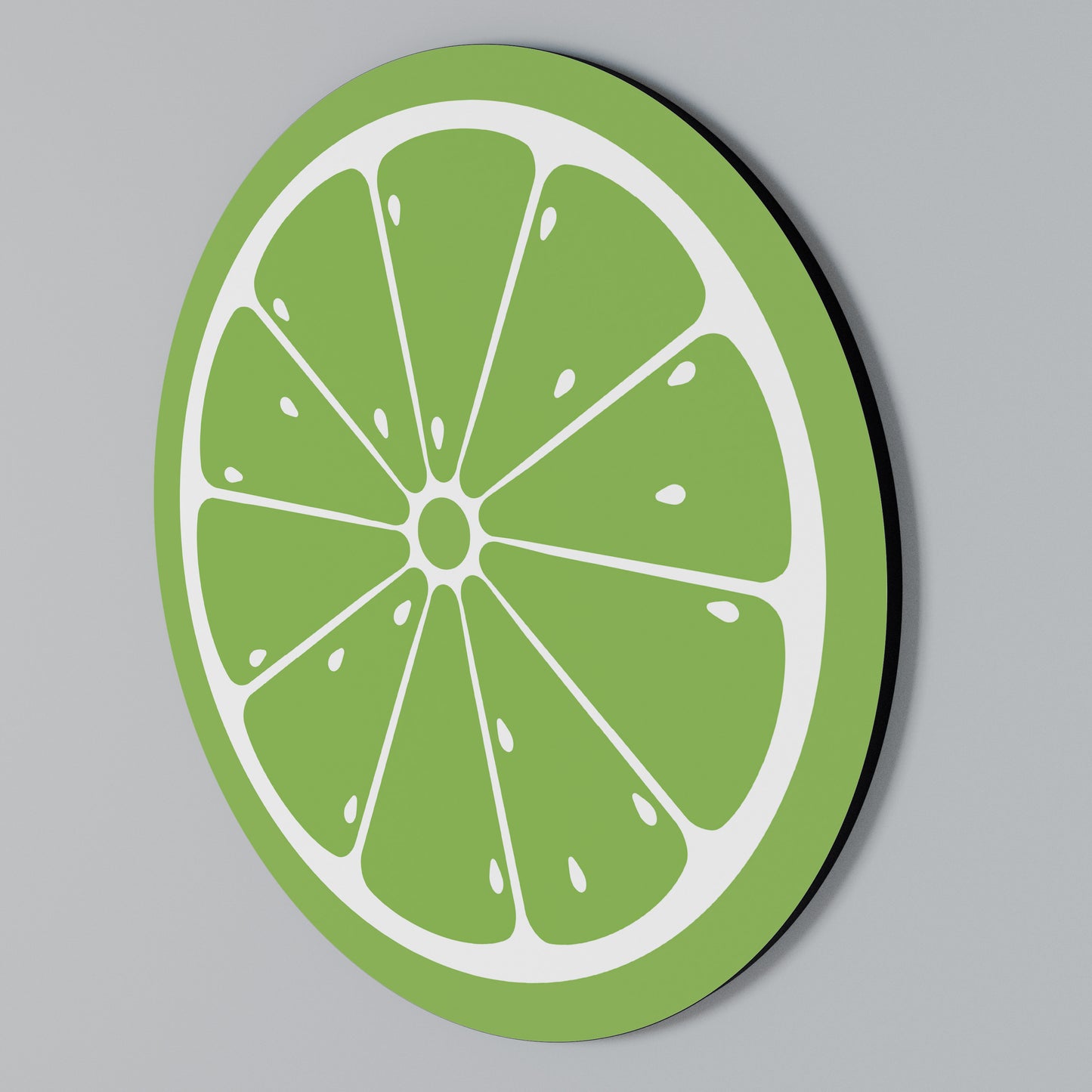 REFRESHING LIME Rund väggdekor