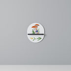 Trädgårdstomtar Oval konsthylla i svart finish