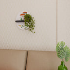 Trädgårdstomtar Oval konsthylla i svart finish