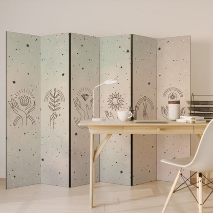 DELICATE BEAUTY Decorative 6-Panel Room Divider