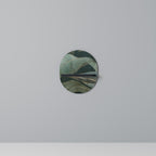 ROYAL GREEN Oval konsthylla i svart finish