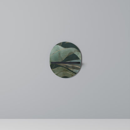 ROYAL GREEN Oval konsthylla i svart finish