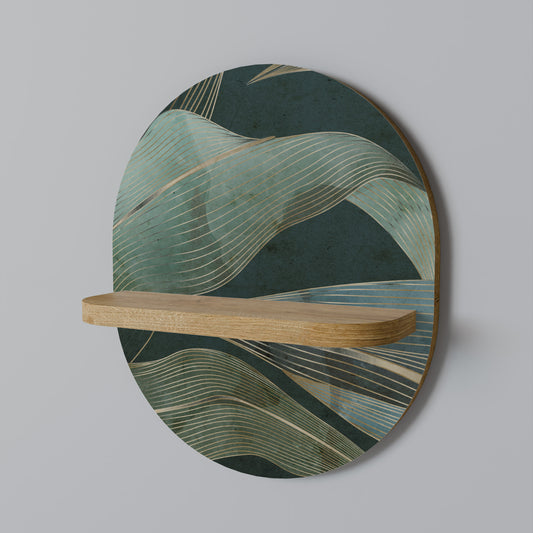 ROYAL GREEN Oval Art Hylla I Ekeffekt