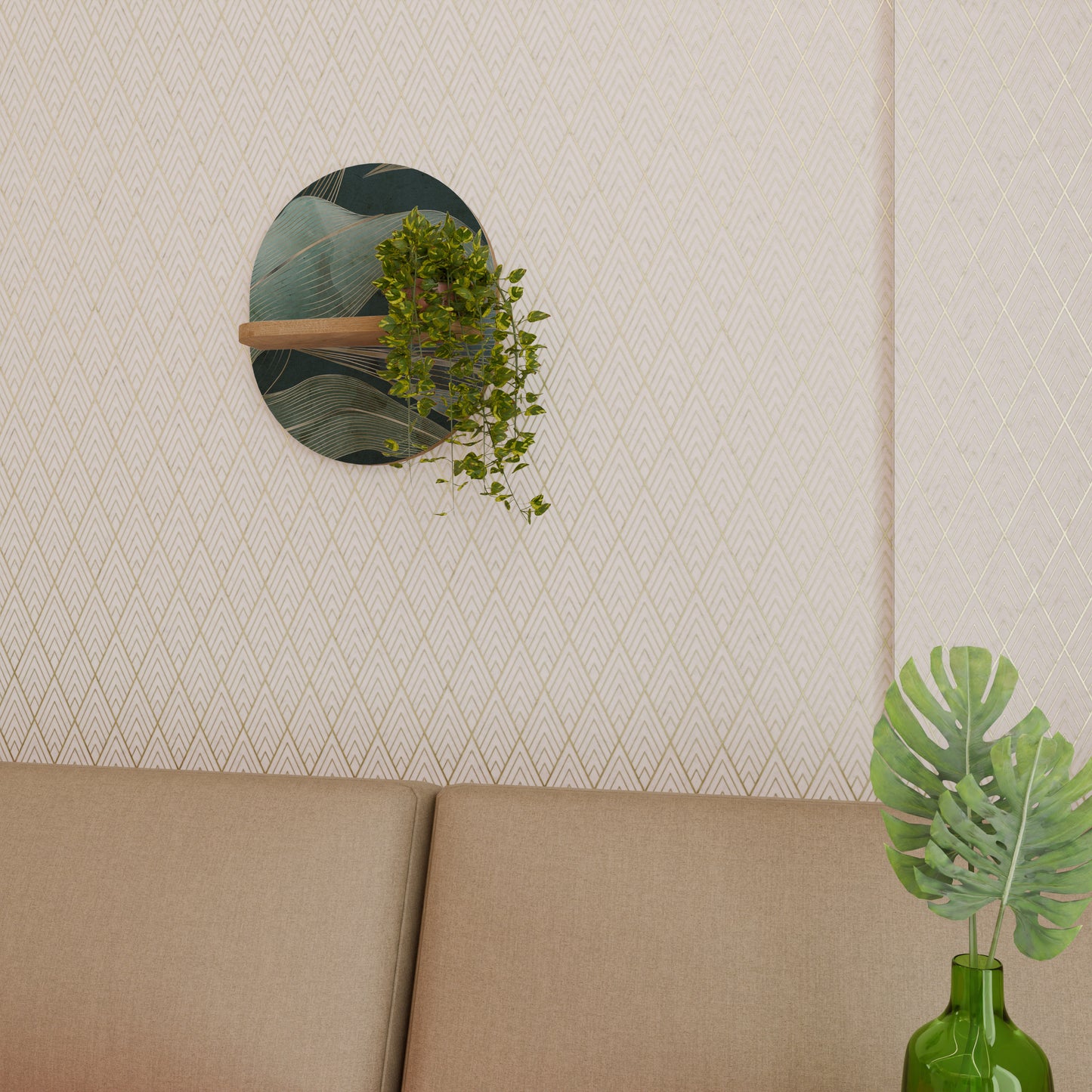 ROYAL GREEN Art Shelf