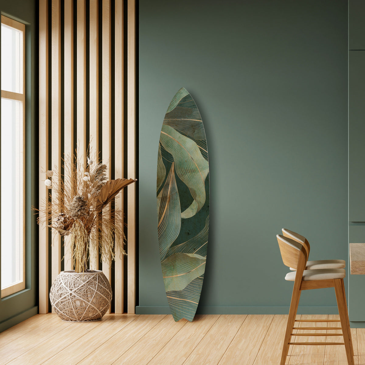 ROYAL GREEN Dekorativ Surfbräda