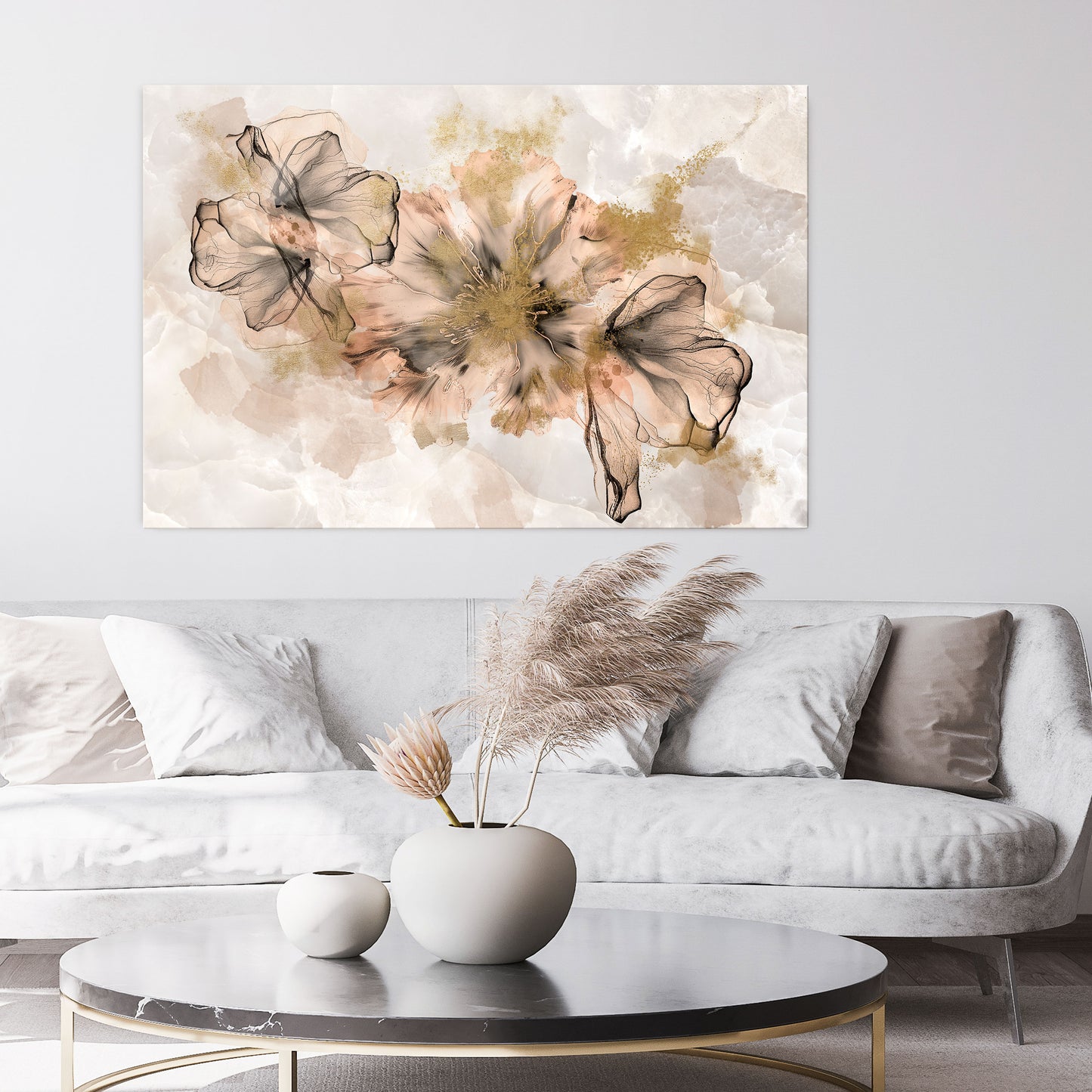 TRANSPARENT ELEGANCE Horizontal Canvas Print