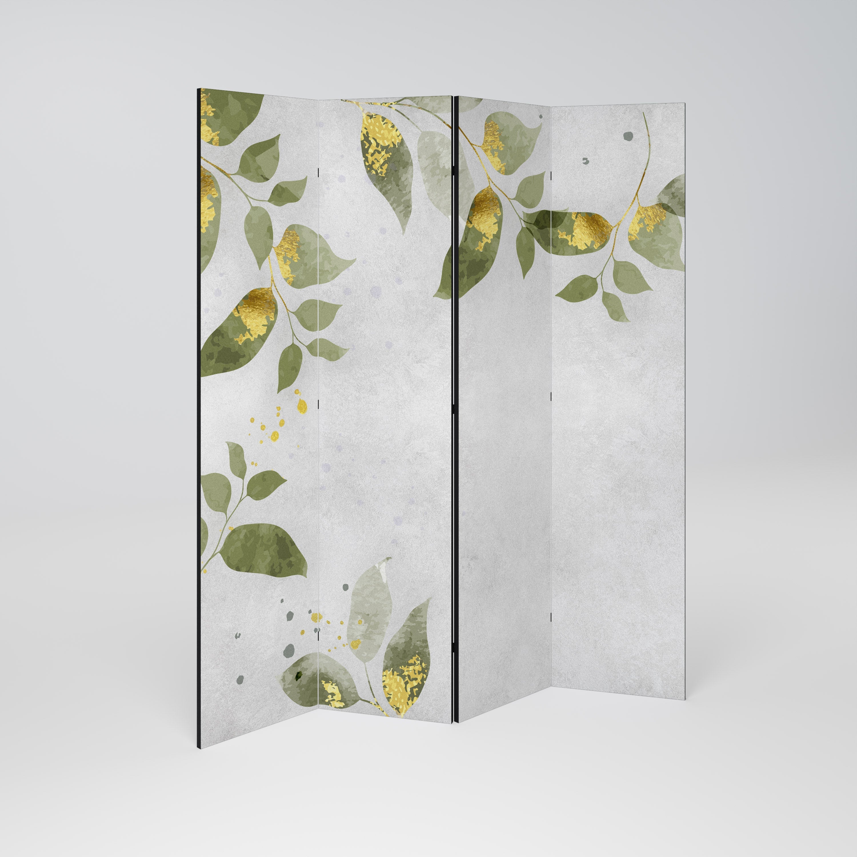 ELEGANT BOTANICS Dekorativ rumsavdelare med 4 paneler