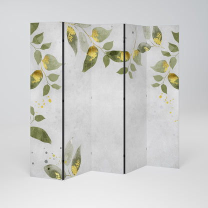 ELEGANT BOTANICS Dekorativ rumsavdelare – 5 paneler