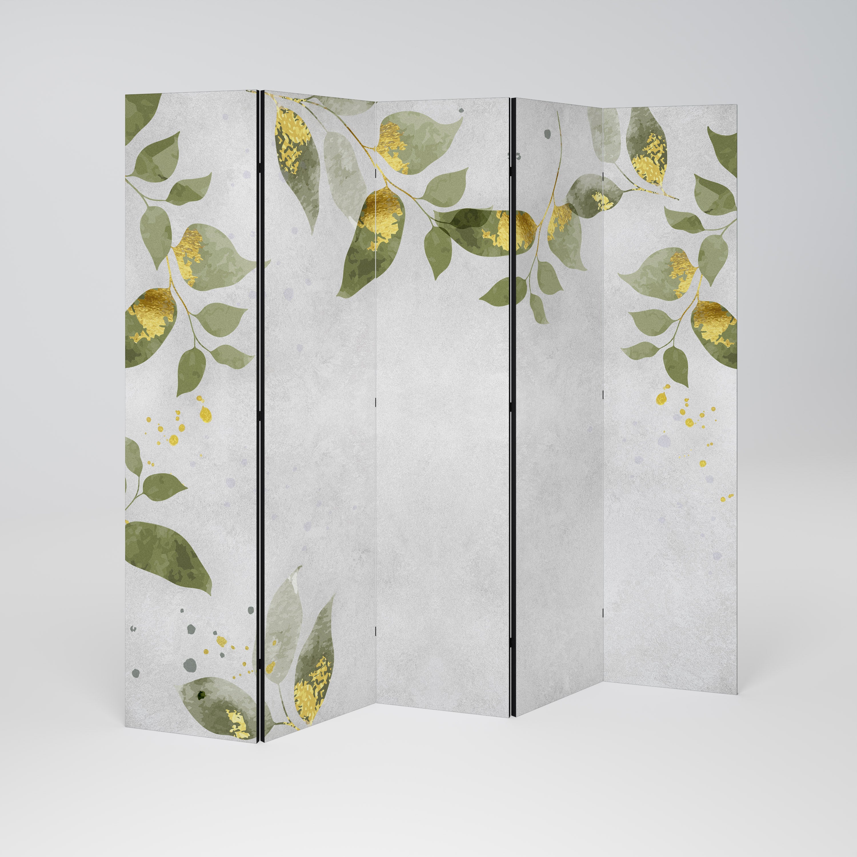 ELEGANT BOTANICS Dekorativ rumsavdelare – 5 paneler