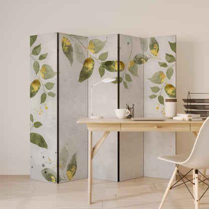 ELEGANT BOTANICS Dekorativ rumsavdelare – 5 paneler